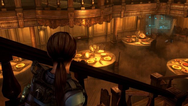 Będziesz mógł teraz przejść do sali jadalnej statku - Podwójna zagadka - część II | Epizod 2 | Resident Evil Revelations - Resident Evil: Revelations - poradnik do gry
