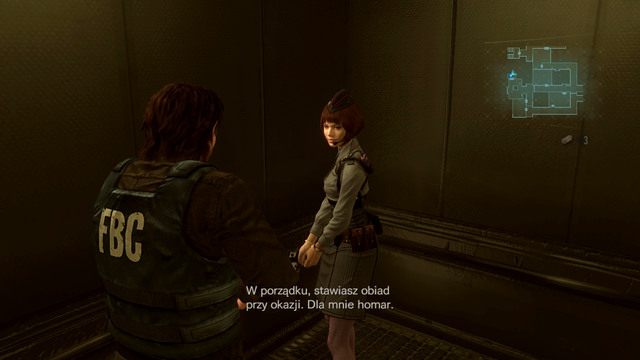 Gdy zginie, wciśnij przycisk i pojedź na górę budynku - Duchy Veltro - część I | Epizod 3 | Resident Evil Revelations - Resident Evil: Revelations - poradnik do gry