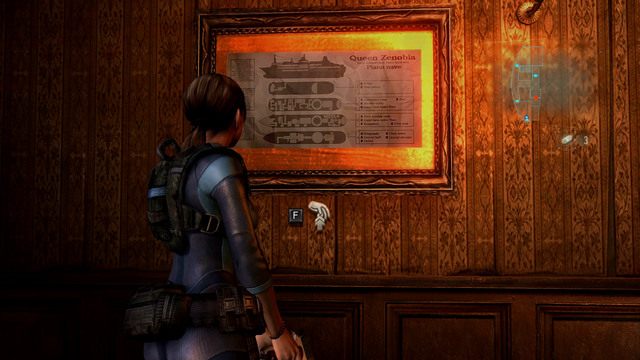 Za drzwiami z Hełmem znajduje się ładnie umeblowany pokój - Duchy Veltro - część II | Epizod 3 | Resident Evil Revelations - Resident Evil: Revelations - poradnik do gry