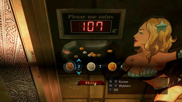 Aby osiągnąć wymaganą wagę, połóż na tacy 4 złote, 2 srebrne i 3 brązowe monety, a następnie wciśnij Obstaw - Koszmar powraca | Epizod 4 | Resident Evil Revelations - Resident Evil: Revelations - poradnik do gry