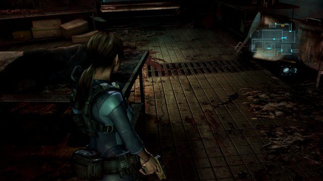 Za otwartymi w ten sposób drzwiami idź cały czas prosto, zabijając napotkane mutanty - Koszmar powraca | Epizod 4 | Resident Evil Revelations - Resident Evil: Revelations - poradnik do gry