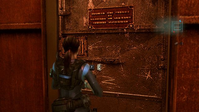 Jak ponownie wcielisz się w Jill, zejdź z windy i przejdź przez drzwi po lewej - Ujawnione Sekrety - część II | Epizod 5 | Resident Evil Revelations - Resident Evil: Revelations - poradnik do gry
