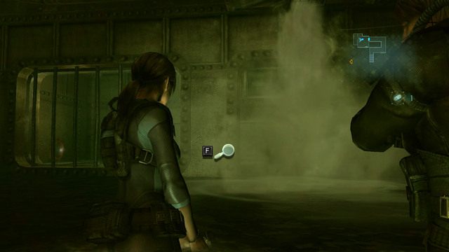 W pewnym momencie jedną z dróg zablokuje ci wydobywające się z rury para - Ujawnione Sekrety - część II | Epizod 5 | Resident Evil Revelations - Resident Evil: Revelations - poradnik do gry