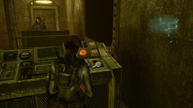 Używając przedmiotu w maszynowi uruchomisz zasilanie, ale jednocześnie wywołasz proces zatapiania okrętu - Ujawnione Sekrety - część II | Epizod 5 | Resident Evil Revelations - Resident Evil: Revelations - poradnik do gry