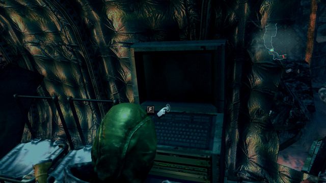 Gdy ostatnia bestia zginie, podejdź do resztek samolotu, przesuń blokadę i skorzystaj ze stojącego za nią komputera - Ujawnione Sekrety - część III | Epizod 5 | Resident Evil Revelations - Resident Evil: Revelations - poradnik do gry