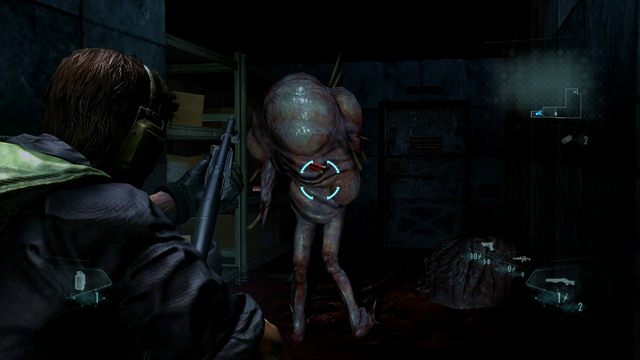 Biegnąc cały czas przed siebie natkniesz się na nowy rodzaj mutantów - Kot i Mysz - część I | Epizod 6 | Resident Evil Revelations - Resident Evil: Revelations - poradnik do gry