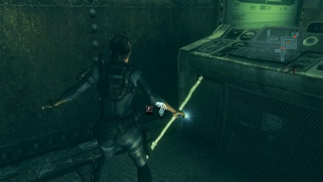 Jak się złamie, skorzystaj z drugiej, która umieszczona jest niedaleko panelu kontrolnego maszynowni - Kot i Mysz - część II | Epizod 6 | Resident Evil Revelations - Resident Evil: Revelations - poradnik do gry