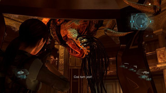 Podczas jazdy w górę zostaniesz zaatakowany przez dziwnego mutanta - Kot i Mysz - część II | Epizod 6 | Resident Evil Revelations - Resident Evil: Revelations - poradnik do gry