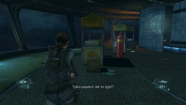 Po dotarciu na górę przedostań się na pokład statku - Kot i Mysz - część II | Epizod 6 | Resident Evil Revelations - Resident Evil: Revelations - poradnik do gry