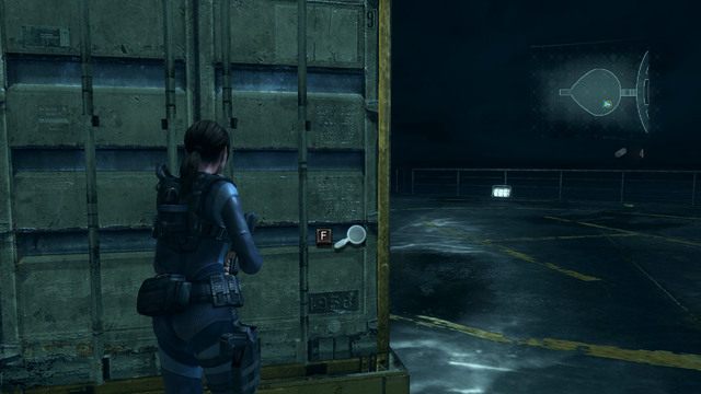 Jak teren będzie czysty, otwórz kontener z lewej, a ta część epizodu dobiegnie końca - Regia Solis - część I | Epizod 7 | Resident Evil Revelations - Resident Evil: Revelations - poradnik do gry