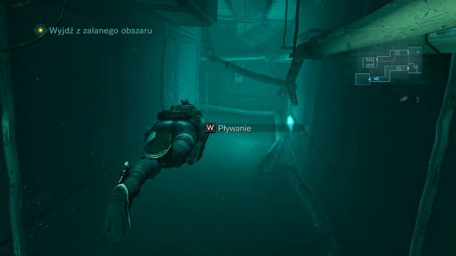 Płyń wtedy cały czas prosto, aż do miejsca, gdzie będziesz miał możliwość się wynurzyć - Wszystko albo nic - część I | Epizod 8 | Resident Evil Revelations - Resident Evil: Revelations - poradnik do gry