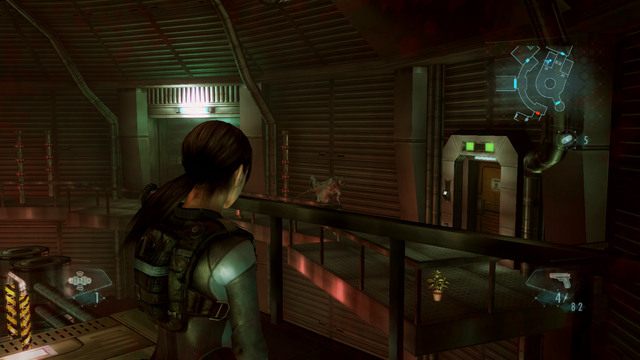 Gdy krótka cut-scenka dobiegnie końca, zaczną cie atakować grupki przeciwników - Bez wyjścia - cześć II | Epizod 9 | Resident Evil Revelations - Resident Evil: Revelations - poradnik do gry