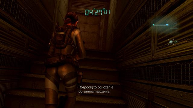 Ostatecznie korytarz zaprowadzi cie do miejsca, gdzie zostaniesz rozdzielony z Parkerem i rozpocznie się odliczanie czasu do eksplozji - Splątane sieci - część II | Epizod 10 | Resident Evil Revelations - Resident Evil: Revelations - poradnik do gry
