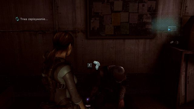 W suchej części okrętu zabierz dyktafon leżący przy ciele martwego żołnierza i idź cały czas prosto - Królowa nie żyje - część I | Epizod 12 | Resident Evil Revelations - Resident Evil: Revelations - poradnik do gry