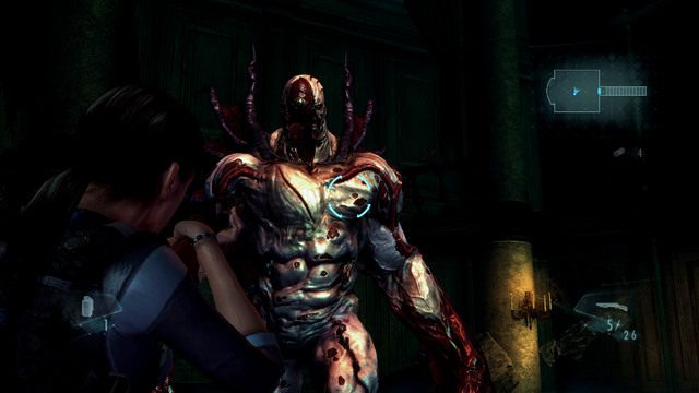 Innym rodzajem ataku przeciwnika, jest stworzenie na początku same kopii, która atakuje bardzo szybko, ale nie zadaje żadnych obrażeń - Królowa nie żyje - cześć II | Epizod 12 | Resident Evil Revelations - Resident Evil: Revelations - poradnik do gry