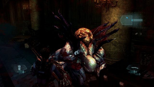 Trzecia faza starcia jest zdecydowanie najtrudniejsza, więc postaraj się zachować na nią jak najwięcej leczących ziół - Królowa nie żyje - cześć II | Epizod 12 | Resident Evil Revelations - Resident Evil: Revelations - poradnik do gry