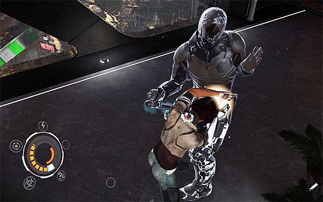 Oprócz stosowania wspomnianych wyżej ruchów regeneracji warto też wyczekiwać momentu, w którym główna bohaterka zgromadzi wystarczającą ilość skupienia (Focus) do odpalenia specjalnych ataków - Eksploracja pawilonu komercyjnego | Epizod 5 w Remember Me - Remember Me - poradnik do gry