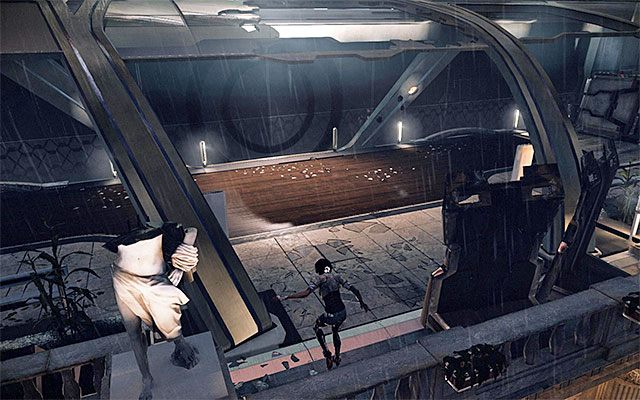 Podejdź do ściany z interaktywnym pionowym elementem i przystąp w tym miejscu do wspinaczki - Dotarcie do miejsca pobytu Scylli Cartier-Wells | Epizod 5 w Remember Me - Remember Me - poradnik do gry