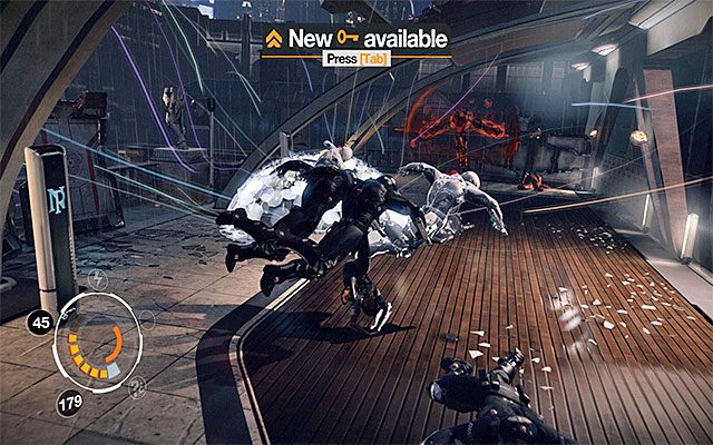 Trzecia część bitwy jest zdecydowanie najtrudniejsza, albowiem oprócz elitarnego strażnika (Elite Enforcer) i zwykłych przeciwników (Enforcer) na balkonie pojawią się też dwa roboty Nephilim (AV-48N Nephilim) - Dotarcie do miejsca pobytu Scylli Cartier-Wells | Epizod 5 w Remember Me - Remember Me - poradnik do gry