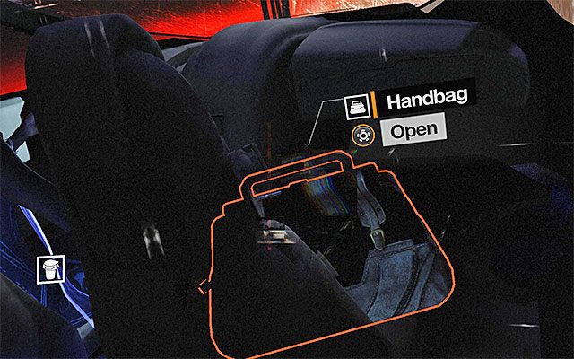 Kolejne interesujące Cię zakłócenie związane jest z torebką (Handbag) leżącą na fotelu pasażera - Zmodyfikowanie wspomnień Scylli Cartier-Wells | Epizod 5 w Remember Me - Remember Me - poradnik do gry