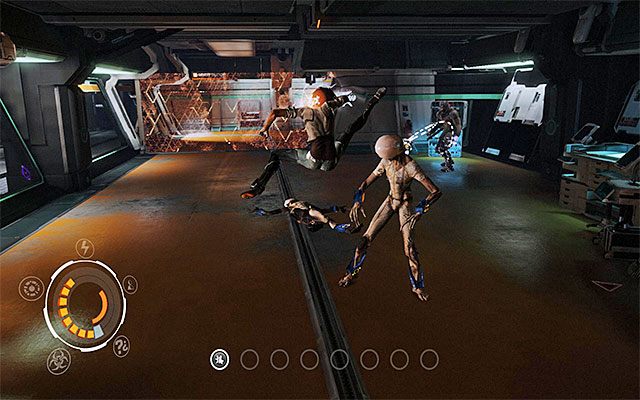 Przed Tobą kolejne starcie z elitarnym najemnikiem (Elite Enforcer) wspieranym przez grupkę zniewolonych mutantów (Reconversion Leaper) - Odnalezienie doktora Quaida | Epizod 6 w Remember Me - Remember Me - poradnik do gry