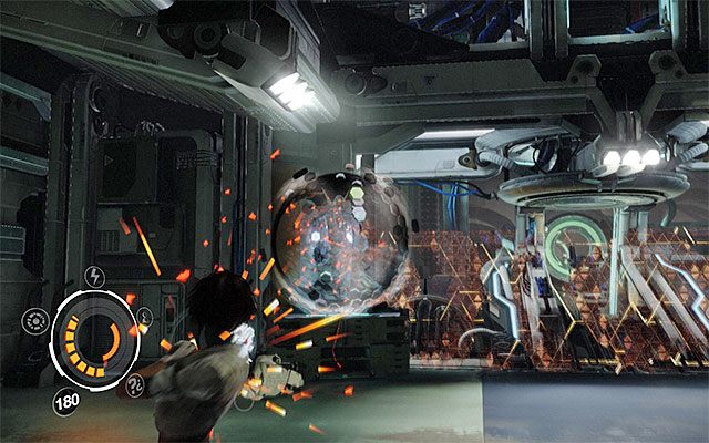 W pierwszej części tej bitwy do pokonania są zwykli strażnicy więzienni (Prison Enforcer), dwóch elitarnych wartowników (Elite Enforcer) oraz dwa latające roboty Seraphim (AV-48S Seraphim) - Wyeliminowanie obstawy doktora Quaida | Epizod 6 w Remember Me - Remember Me - poradnik do gry