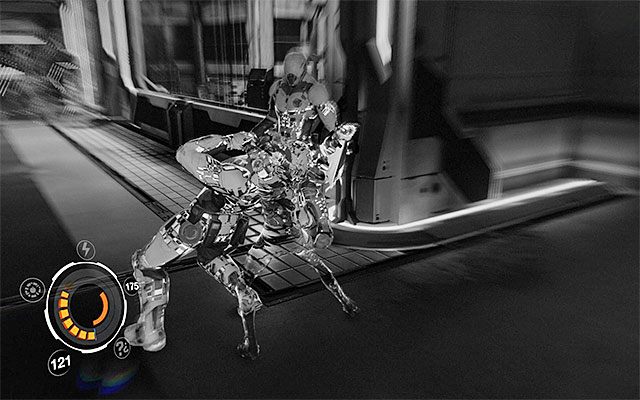 Żywymi przeciwnikami zajmij się dopiero po zneutralizowaniu obu robotów - Wyeliminowanie obstawy doktora Quaida | Epizod 6 w Remember Me - Remember Me - poradnik do gry