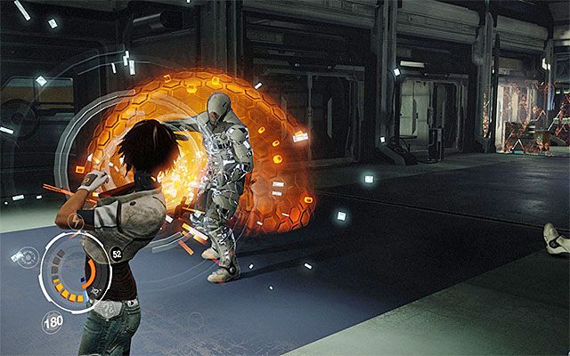 Druga część bitwy również wymusi na Tobie eliminację strażników (Heavy Prison Enforcer) (Elite Enforcer), ale zamiast latających maszyn Seraphim pojawią się dwa roboty Nephilim (AV-48N Nephilim) - Wyeliminowanie obstawy doktora Quaida | Epizod 6 w Remember Me - Remember Me - poradnik do gry