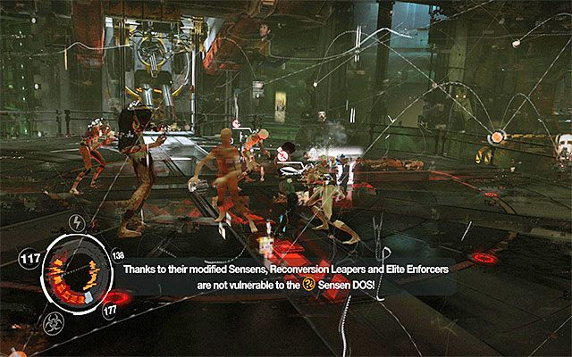 Jako że Johnny nieustannie przemieszcza się po polu bitwy musisz go jakoś uziemić i w związku tym należy korzystać z ataku Sensen DOS (powyższy screen) - Pojedynek z bossem - Johnny Greenteeth | Epizod 6 w Remember Me - Remember Me - poradnik do gry