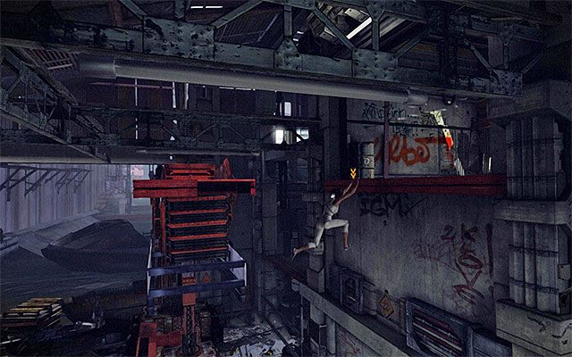 Zlokalizuj na początek interaktywny dźwig i wejdź z nim w interakcję - Dotarcie w okolice baru Tommyego (część 2) | Epizod 1 w Remember Me - Remember Me - poradnik do gry