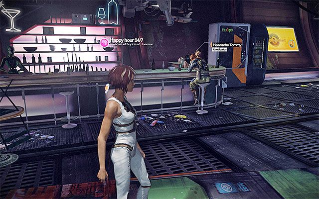 Dopiero teraz podejdź do baru, przy którym obsługuje klientów Tommy - Spotkanie się z Tommym | Epizod 1 w Remember Me - Remember Me - poradnik do gry