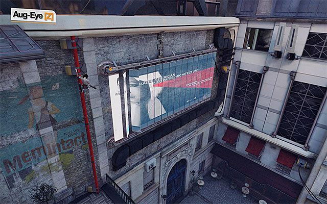 Po wygranej bitwie od razu podejdź do czerwonej rynny, rozpoczynając kolejną wspinaczkę - Dotarcie do rotundy świętego Michała | Epizod 2 w Remember Me - Remember Me - poradnik do gry