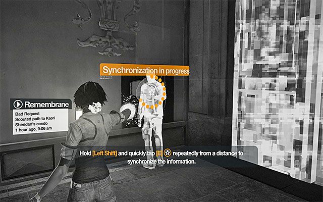 Ustaw się teraz przy kolejnej projekcji - Podążanie ścieżką wyznaczoną przez wirtualne projekcje | Epizod 2 w Remember Me - Remember Me - poradnik do gry