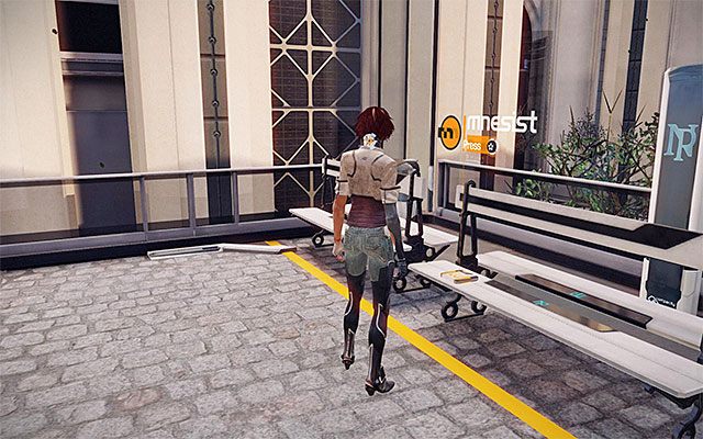 Wyrusz w stronę murku z interaktywną krawędzią i przedostań się na jego drugą stronę - Dokonanie kradzieży wspomnień Kaori Sheridan | Epizod 2 w Remember Me - Remember Me - poradnik do gry