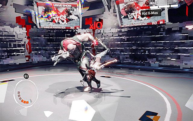 Drugie istotne utrudnienie polega na tym, że Kid X-Mas zaprzestanie wyprowadzania szarż - Pojedynek z bossem - Kid X-Mas | Epizod 2 w Remember Me - Remember Me - poradnik do gry