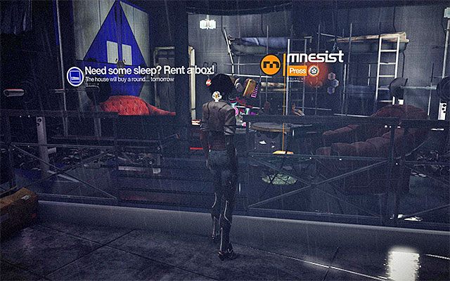 Po wylądowaniu w strefie załadunkowej wyrusz prosto, otwierając nowe drzwi - Dotarcie do baru Tommyego | Epizod 3 w Remember Me - Remember Me - poradnik do gry