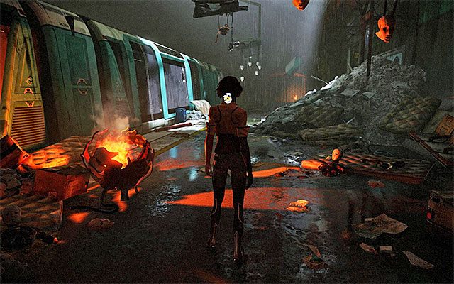 Doskocz do nowej platformy i podejdź do drabiny, po której musisz wyjść na samą górę - Odnalezienie Johnnyego Greenteetha | Epizod 3 w Remember Me - Remember Me - poradnik do gry