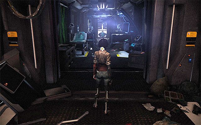 Obróć się w lewo i wyrusz na przeciwległy koniec składu, kierując się w stronę miejsca, w którym widać Johnnyego Greenteetha - Odnalezienie Johnnyego Greenteetha | Epizod 3 w Remember Me - Remember Me - poradnik do gry