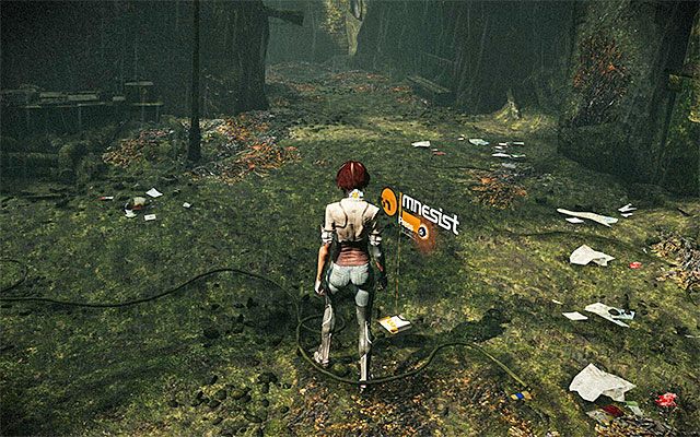 W trakcie przemarszu przez aktualne pole minowe koniecznie zdecyduj się na wykonanie postoju w pokazanym na dołączonym screenie miejscu, a to dlatego, że na ziemi leży pamięć Mnesist (Mnesist Memory) - Dotarcie w okolice wejścia do Twierdzy w Bastylii | Epizod 3 w Remember Me - Remember Me - poradnik do gry