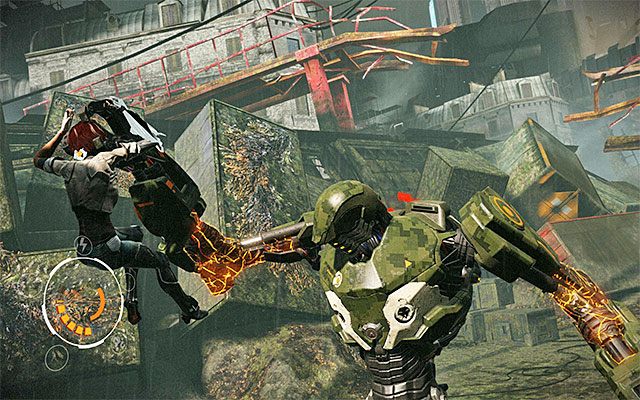 W trakcie całego pojedynku z robotem AV-78 Zorn staraj się utrzymywać bezpieczny dystans od bossa - Pojedynek z bossem - AV-78 Zorn | Epizod 3 w Remember Me - Remember Me - poradnik do gry