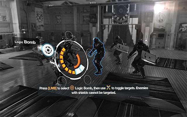 Tuż po zjawieniu się drugiej grupy wartowników gra przyzna ci dostęp do nowego specjalnego ruchu, a mianowicie Bomby logicznej (Logic Bomb) - Przeprawa przez drugą część więzienia | Epizod 4 w Remember Me - Remember Me - poradnik do gry