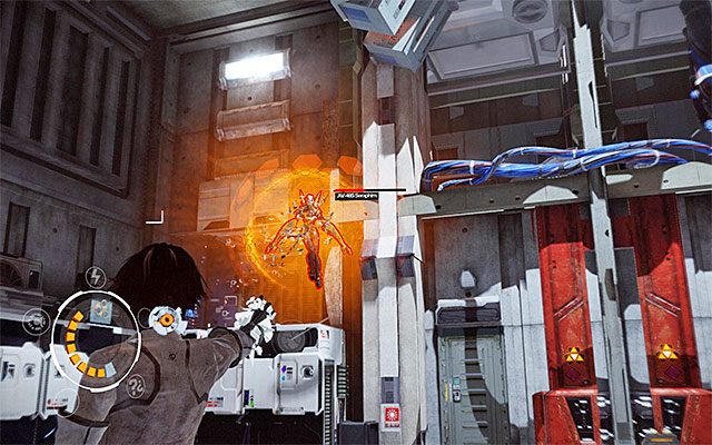 Po rozpoczęciu pierwszej części walk skup się przede wszystkim na nieznanym ci jeszcze latającym robocie - Dotarcie do sali przesłuchań | Epizod 4 w Remember Me - Remember Me - poradnik do gry