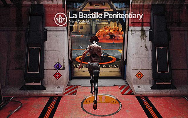 Obejrzyj krótką scenkę przerywnikową i wybierz się w stronę kolejnych drzwi (Correctional Programs) - Dotarcie do serwerów pamięci Twierdzy w Bastylii | Epizod 4 w Remember Me - Remember Me - poradnik do gry