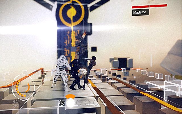 Druga kwestia to obecność wirtualnych pomocników Madame, którymi początkowo będą strażnicy więzienni (Prison Enforcer) - Pojedynek z bossem - Madame | Epizod 4 w Remember Me - Remember Me - poradnik do gry