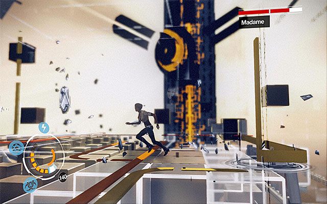 Sama Madame również oczywiście stanowi zagrożenie, przy czym nie zacznie od razu korzystać ze wszystkich dostępnych ataków - Pojedynek z bossem - Madame | Epizod 4 w Remember Me - Remember Me - poradnik do gry