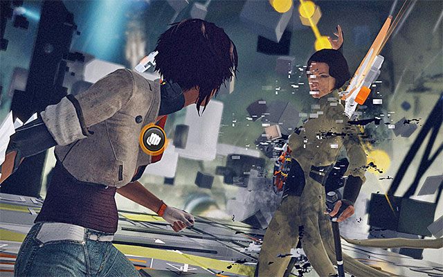 Powtarzaj wszystkie opisane powyżej czynności do momentu pozbawienia Madame drugiej połowy jej paska zdrowia - Pojedynek z bossem - Madame | Epizod 4 w Remember Me - Remember Me - poradnik do gry