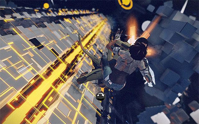 Przystąp do rytmicznego wciskania SPACJI (lub przycisku na padzie odpowiedzialnego za skok) i na sam koniec doprowadź do przeciążenia czipu Madame (akcja Overload) - Pojedynek z bossem - Madame | Epizod 4 w Remember Me - Remember Me - poradnik do gry