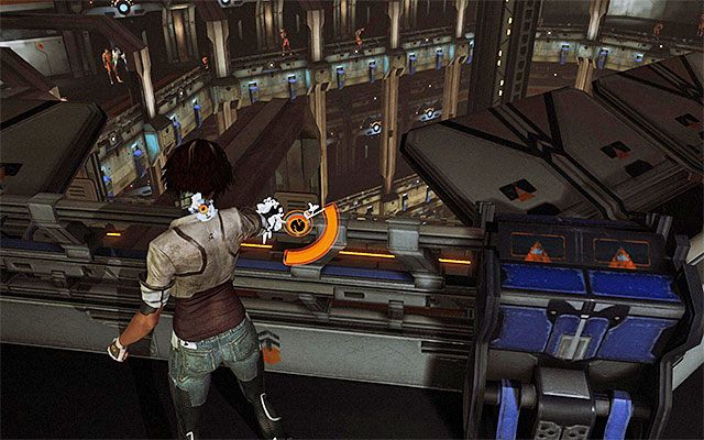 Nie śpiesz się z opuszczeniem tego miejsca, tylko zatrzymaj się w pobliżu nowych interaktywnych drzwi - Przeprawa przez pierwszą część więzienia | Epizod 4 w Remember Me - Remember Me - poradnik do gry