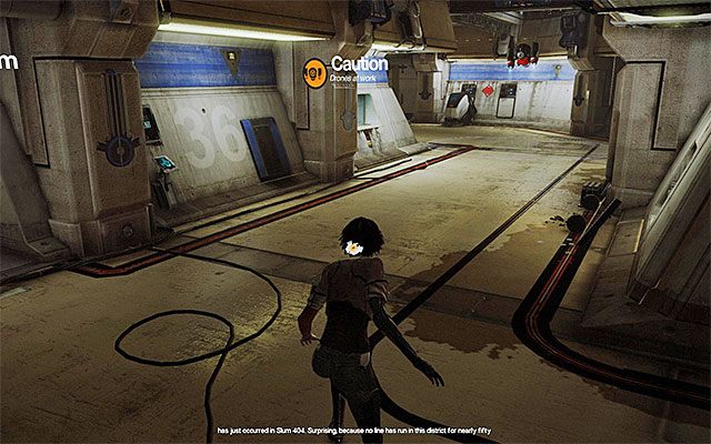 W drodze do miejsca pobytu Madame miniesz nadające się do otwarcia drzwi prowadzące do pomieszczenia technicznego (Tech Room), przy czym nie musisz go badać, bo do odnalezienia jest tam jedynie interaktywny ekran - Przeprawa przez pierwszą część więzienia | Epizod 4 w Remember Me - Remember Me - poradnik do gry