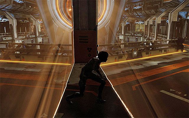 Możesz już wyruszyć w prawo, wykorzystując również kolejne napotykane po drodze słupy w formie zasłony - Unikanie Opróżniacza Mózgu | Epizod 4 w Remember Me - Remember Me - poradnik do gry